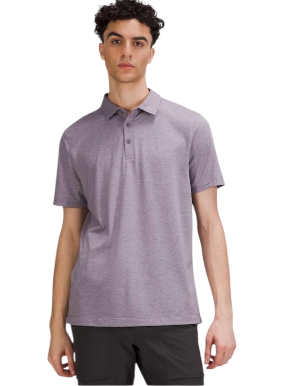 Lululemon Evolution Short Sleeve Polo Heathered Dusky Lavender